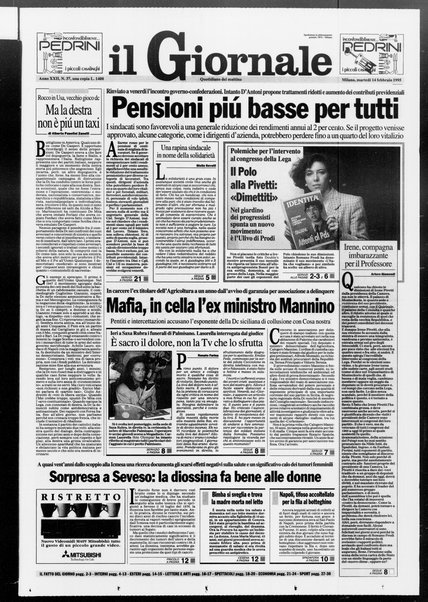 Il giornale : quotidiano del mattino